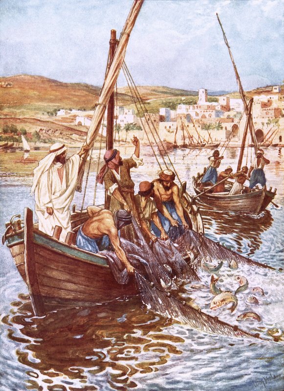 En stor mängd fiskar av William Brassey Hole