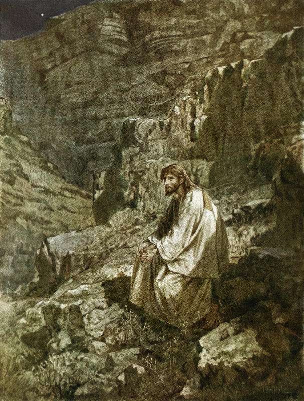 Fyrtio dagar i öknen, frestad av Satan av William Brassey Hole