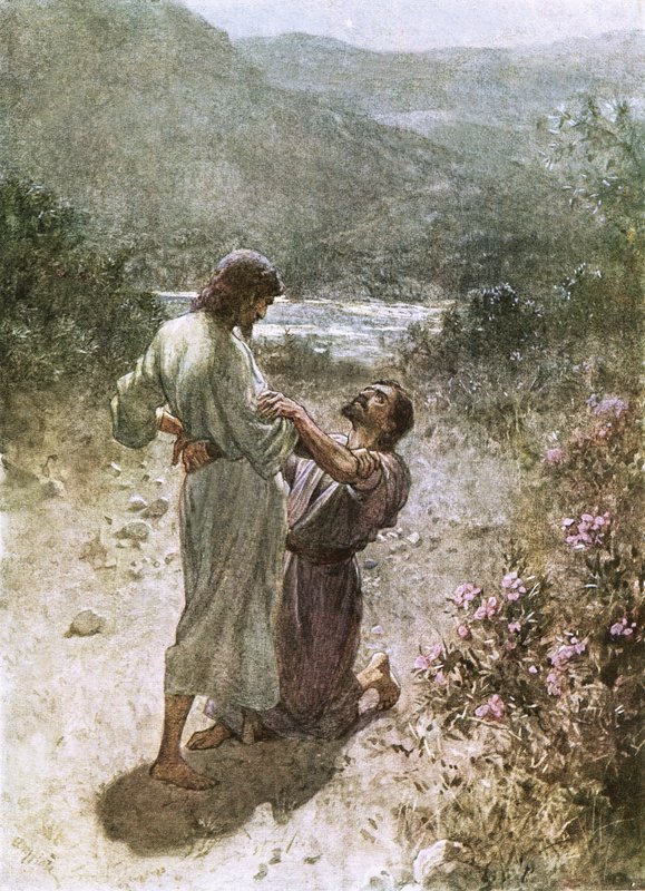 Jakob och ängeln i peniel av William Brassey Hole