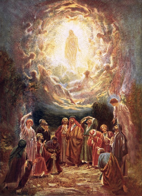 Jesus stiger upp till himlen av William Brassey Hole