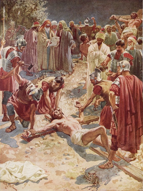 Jesus korsfästes av William Brassey Hole