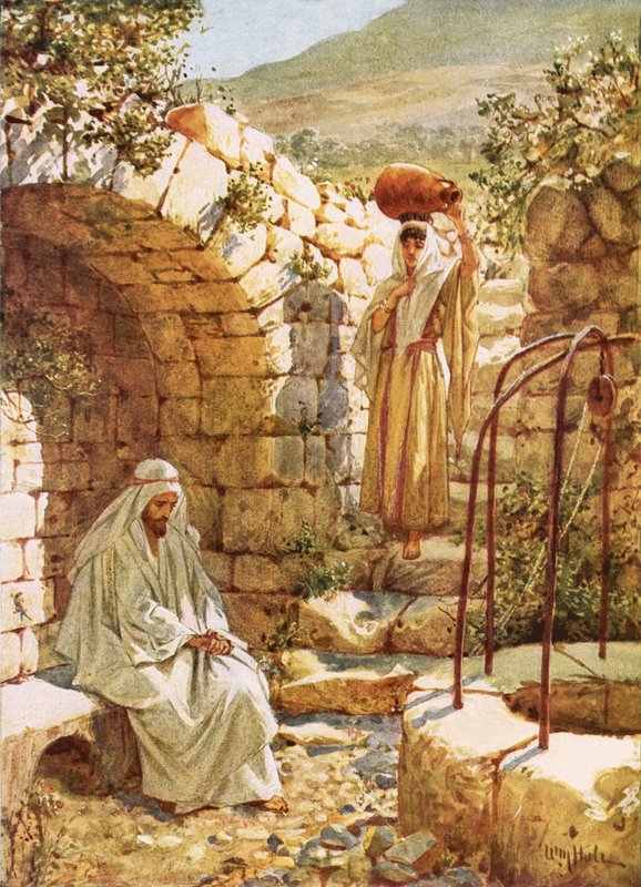Jesus vilar vid Jakobs brunn av William Brassey Hole