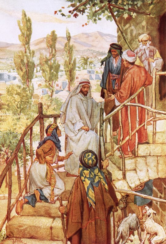 Jesus prövar en kvinnas tro av William Brassey Hole