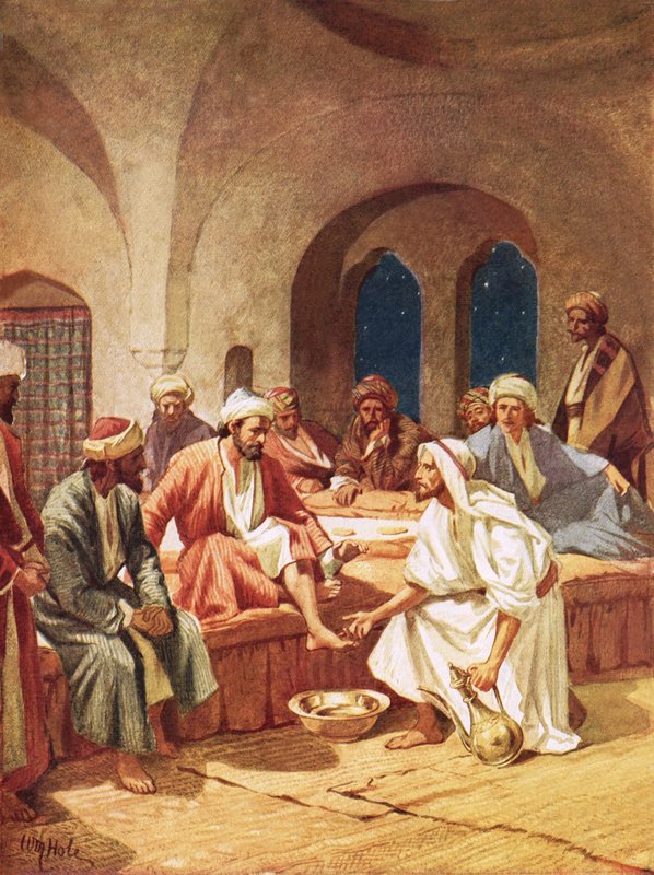 Jesus tvättade sina lärjungars fötter av William Brassey Hole