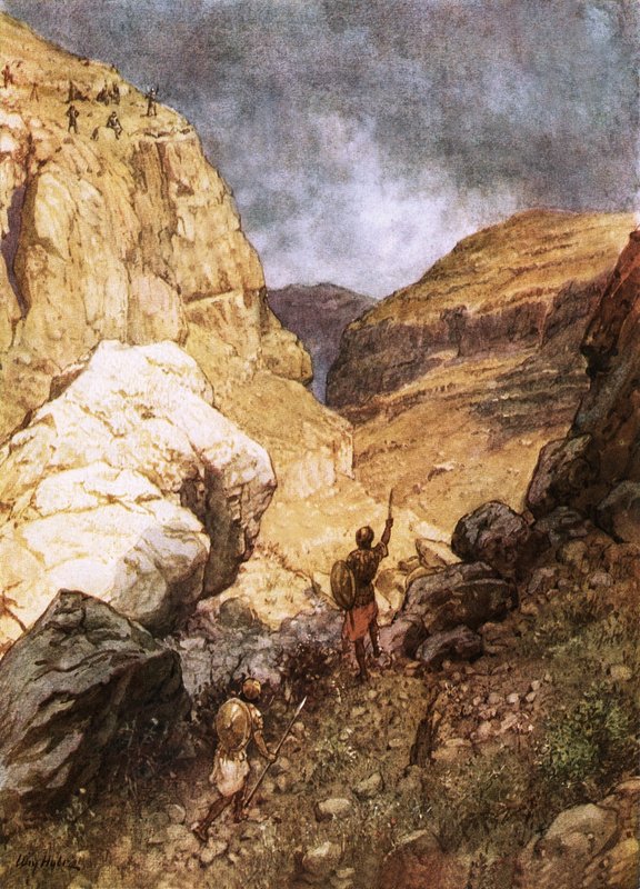 Jonatan trotsar filistéernas utposter av William Brassey Hole
