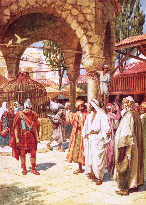 Centurionen bönfaller Jesus å sin tjänares vägnar av William Brassey Hole