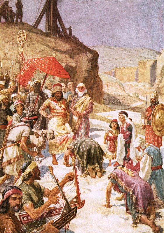 Konjas underkastelse till Nebukadnessar, 587 f.Kr av William Brassey Hole