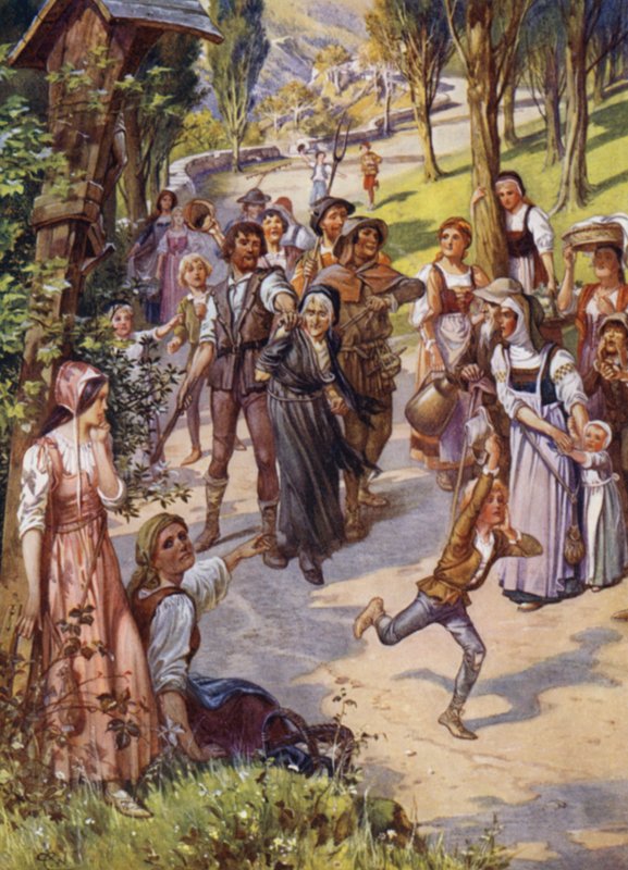 Illustration för Child of the Air av M H Spielmann (färg litho) av William Charles John Pitcher