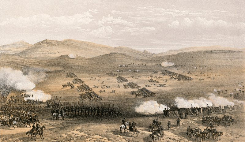 Befäl över Light Cavalry Brigade, 25 oktober 1854, under generalmajor Earl of Cardigan av William Crimea Simpson