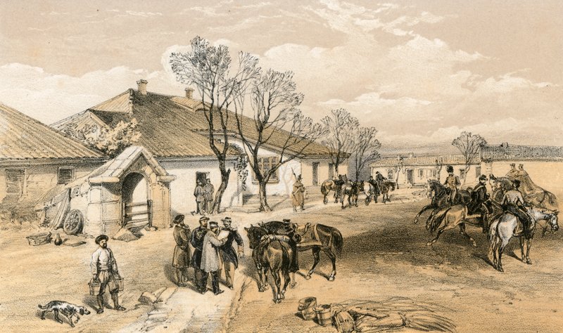 Lord Raglans huvudkvarter i Khutor-Karagatch av William Crimea Simpson