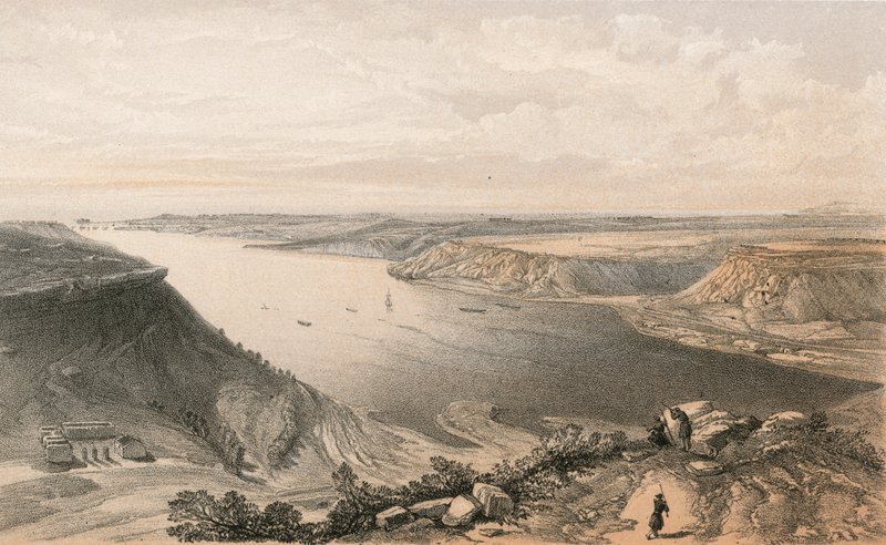 Norra sidan av hamnen i Sebastopol från toppen av hamnen, 22 juni 1855 av William Crimea Simpson