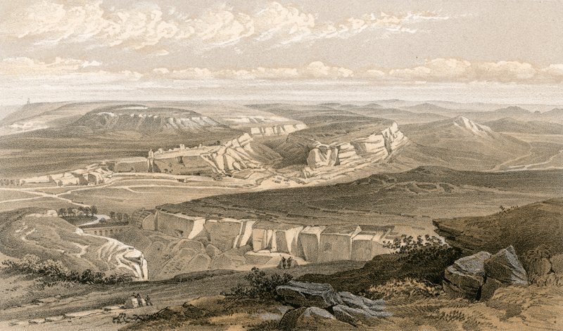 Ruinerna av Inkermann och City of Caverns av William Crimea Simpson