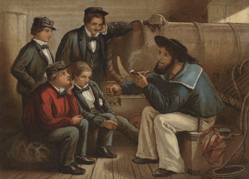 En gammal sjömansgarn (chromolitho) av William Dickes