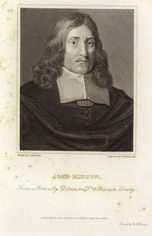 Porträtt av John Milton av William Dobson