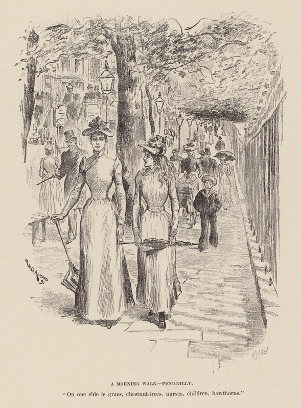 Morgonpromenad, Piccadilly (gravyr) av William Douglas Almond