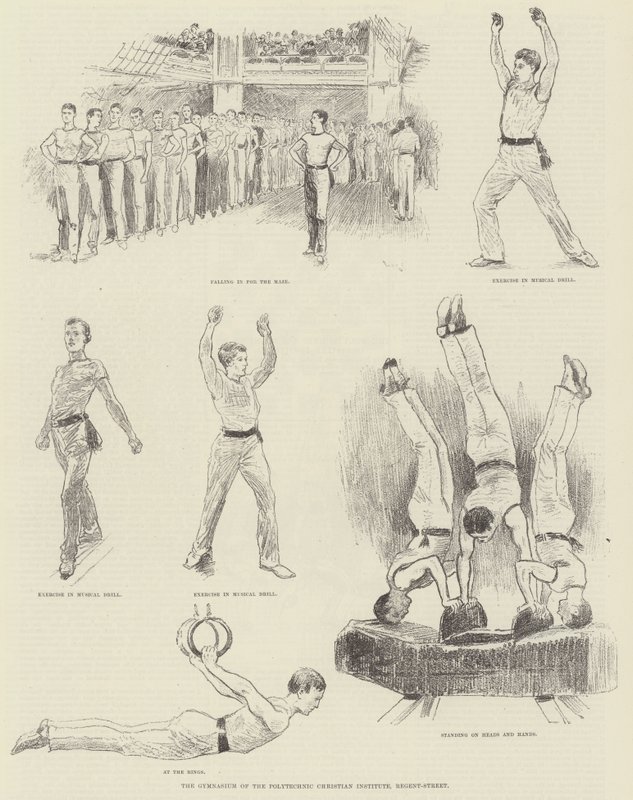 Gymnasium vid Polytechnic Christian Institute, Regent-Street av William Douglas Almond