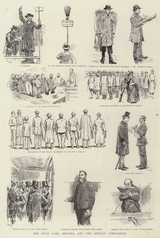 Hyde Park Meeting och Special Constables av William Douglas Almond