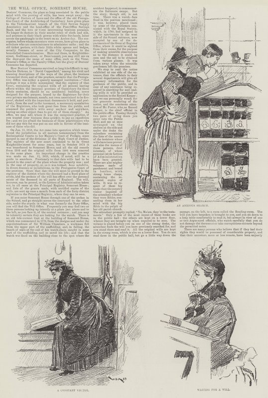 The Will Office, Somerset House av William Douglas Almond