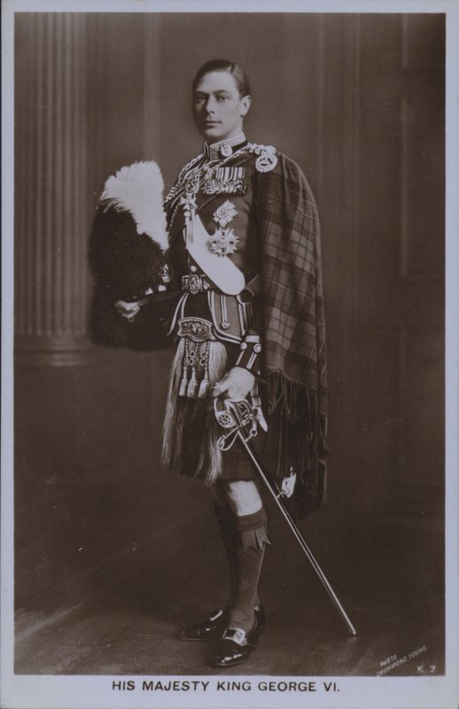 Hans majestät kung George VI (s/v foto) av William Drummond Young