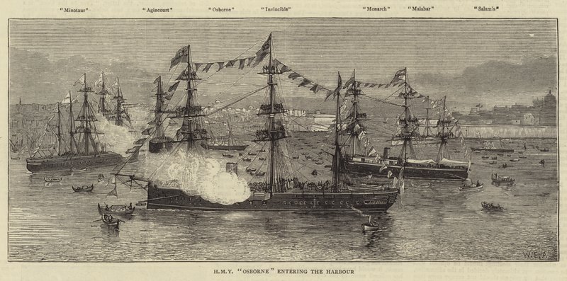 HMY Osborne går in i hamnen av William Edward Atkins