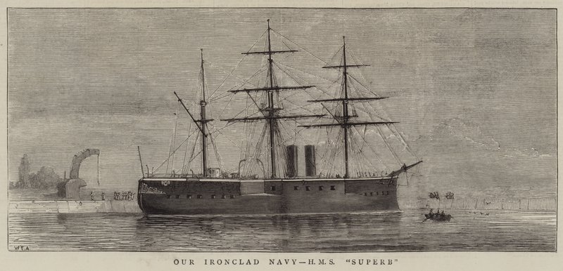 Vår järnklädda marin, HMS Superb av William Edward Atkins