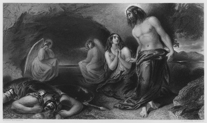 The Sepulchre, från bilden i Vernon Gallery (gravyr) av William Etty