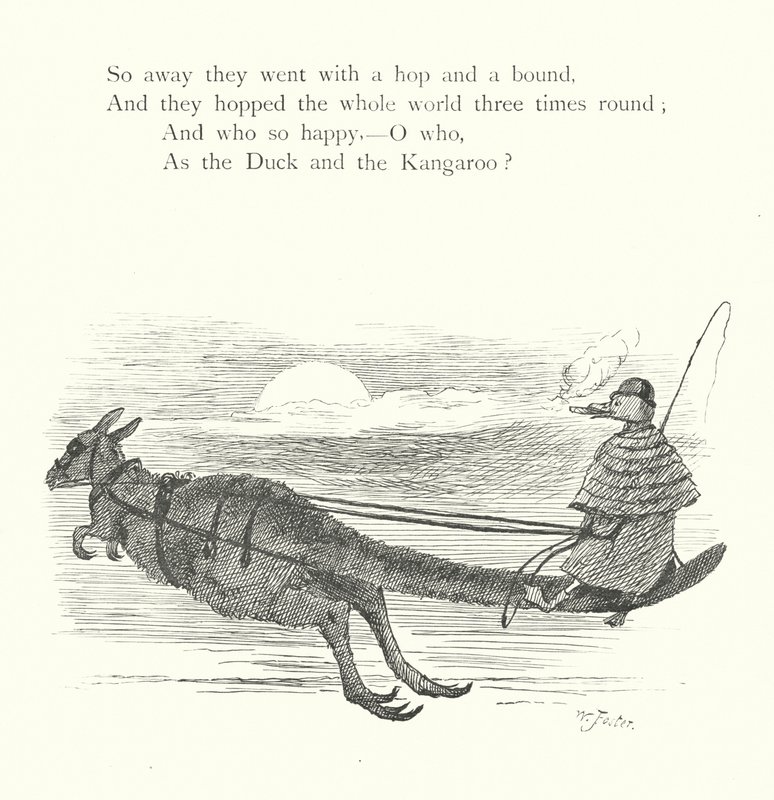 Ankan och kängurun (gravyr) av William Foster