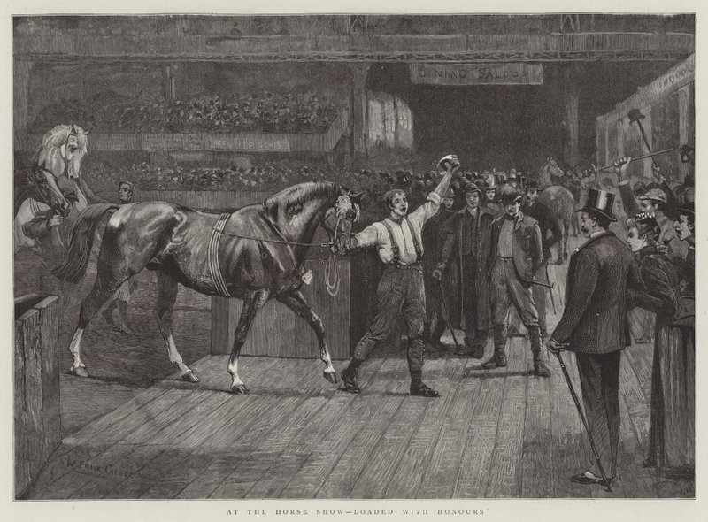På Horse Show, laddad med utmärkelser av William Frank Calderon