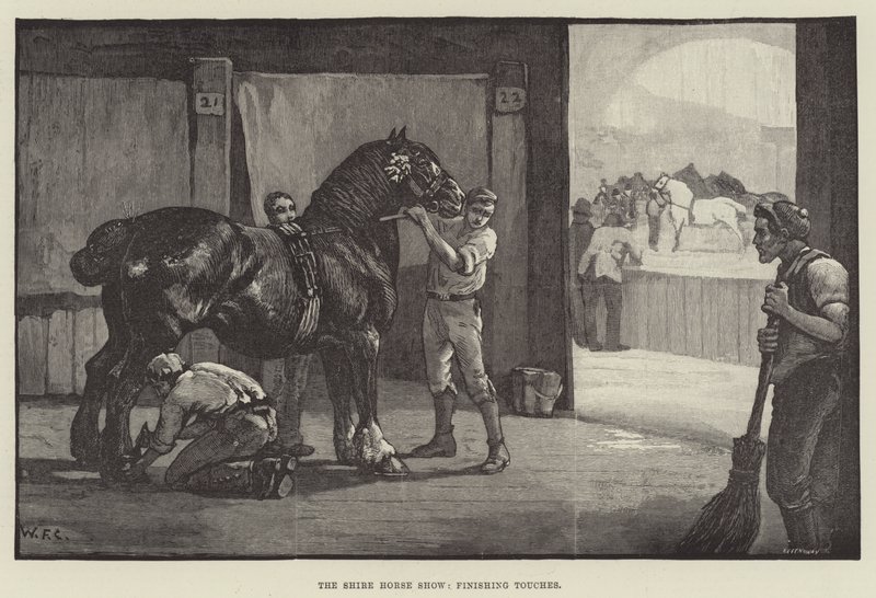 Shire Horse Show, slutbehandlingar av William Frank Calderon