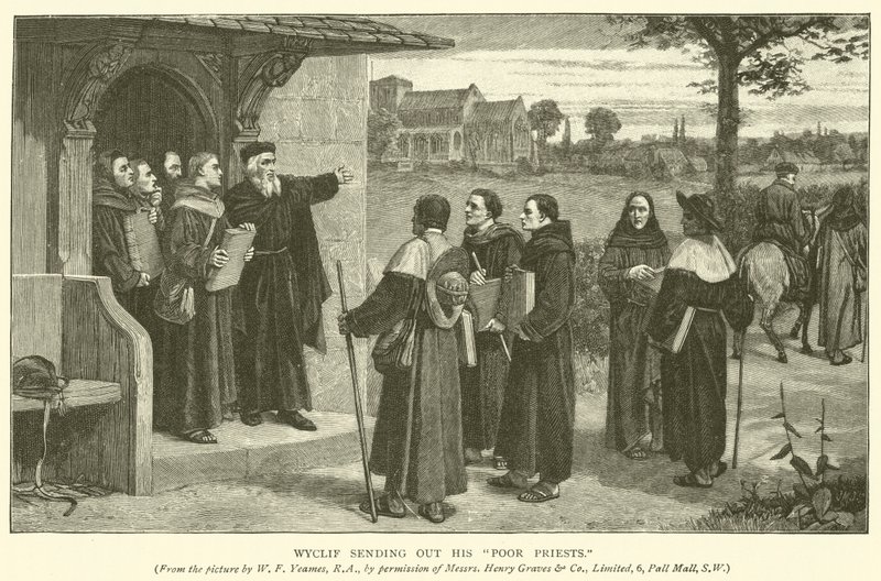 Wyclif skickar ut sina stackars präster av William Frederick Yeames