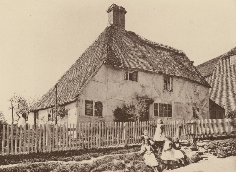 Vid Burwash, Sussex (svartvitt foto) av William Galsworthy Davie