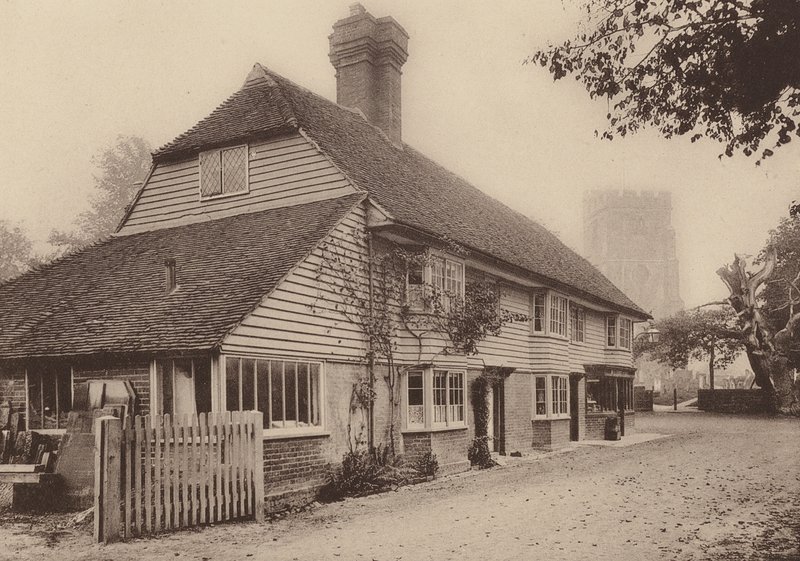 Vid Hawkhurst, Kent (svartvitt foto) av William Galsworthy Davie