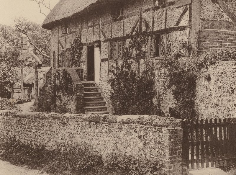 Vid Houghton, West Sussex (svartvitt foto) av William Galsworthy Davie