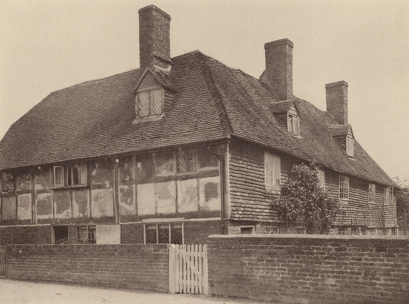 Vid Northbridge Street, nära Robertsbridge, Sussex (svartvitt foto) av William Galsworthy Davie