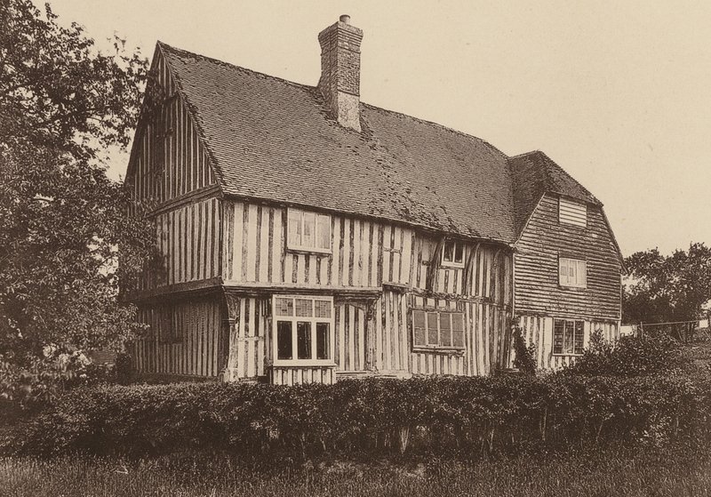Vid Strawberry Hole, Northiam, Sussex (svartvitt foto) av William Galsworthy Davie