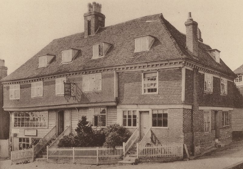 Church House, Goudhurst, Kent (svartvitt foto) av William Galsworthy Davie