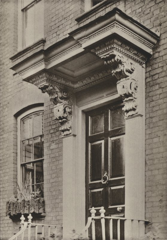 Dörröppning, Church Road, Richmond, Surrey (s/v foto) av William Galsworthy Davie