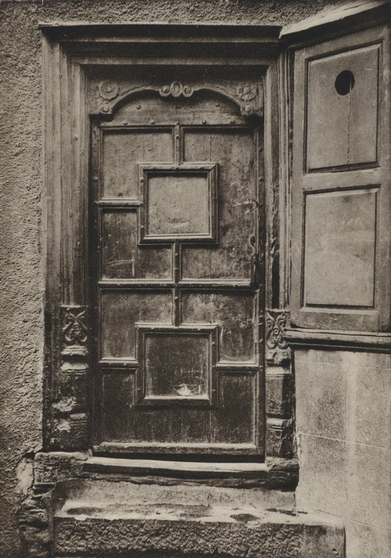 Doorway, Looe Street, Plymouth (s/v foto) av William Galsworthy Davie