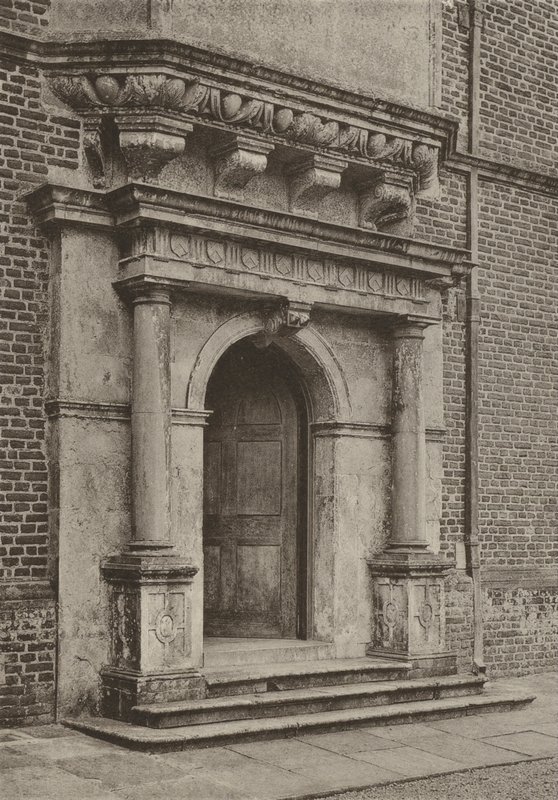 Dörröppning, The South Wing, Cobham Hall (s/v foto) av William Galsworthy Davie