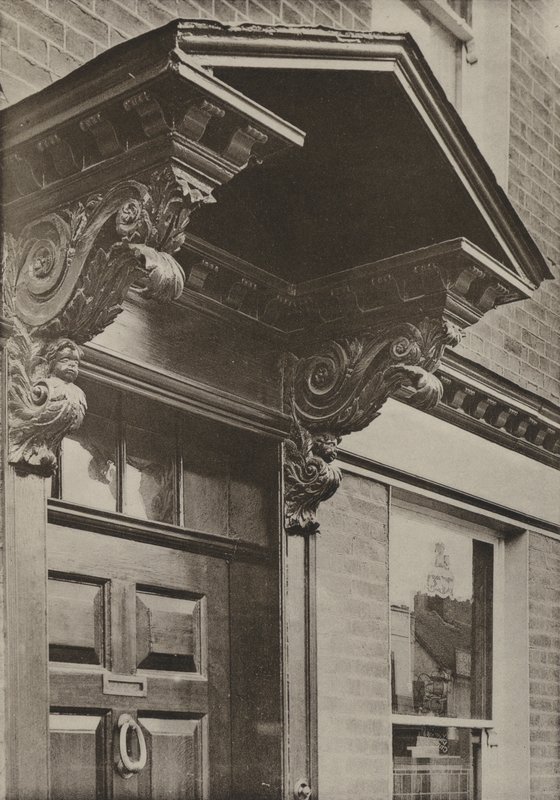 Doorway, Uxbridge, Middlesex (s/v foto) av William Galsworthy Davie