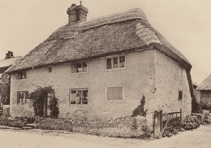 Farm House, Amberley, West Sussex (svartvitt foto) av William Galsworthy Davie