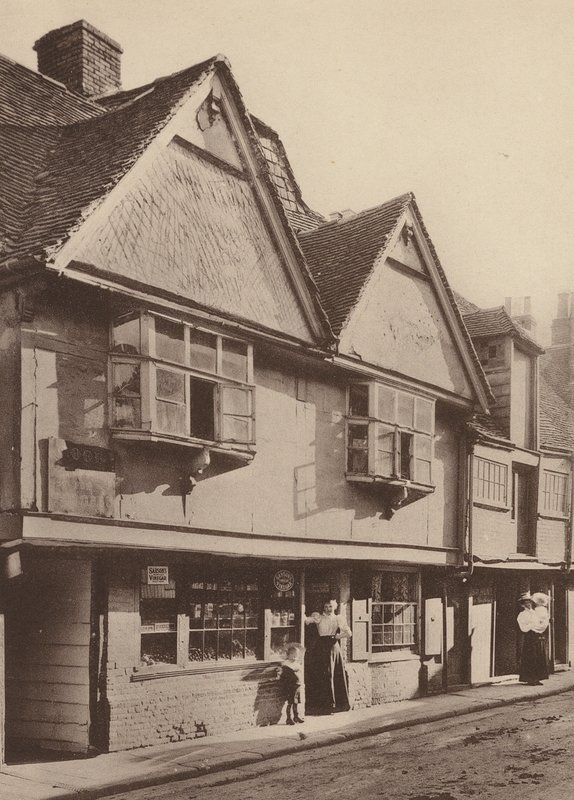 I North Lane, Canterbury, Kent (svartvitt foto) av William Galsworthy Davie