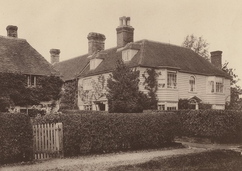Market Cross House, Hawkhurst, Kent (svartvitt foto) av William Galsworthy Davie