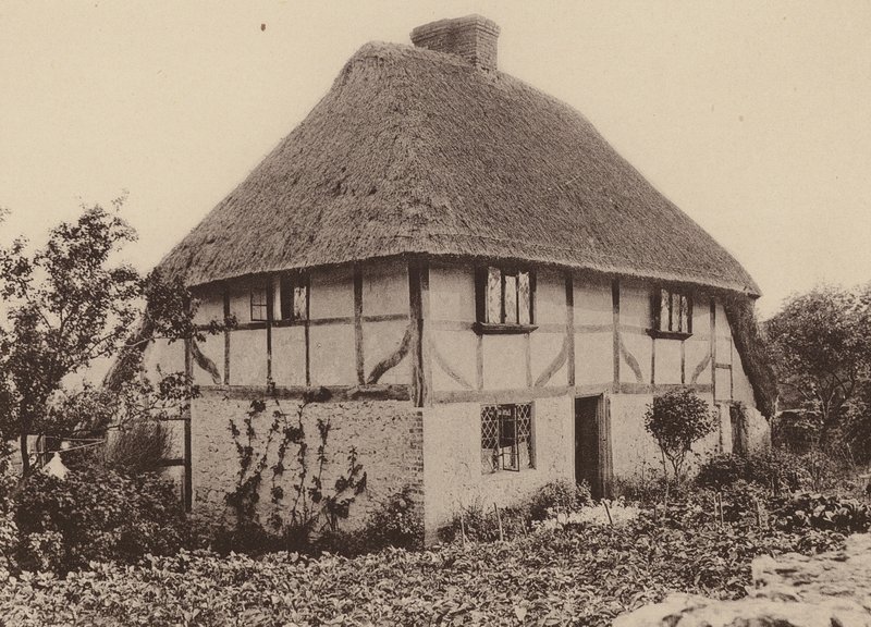 Rose Cottage, Pulborough, West Sussex (svartvitt foto) av William Galsworthy Davie