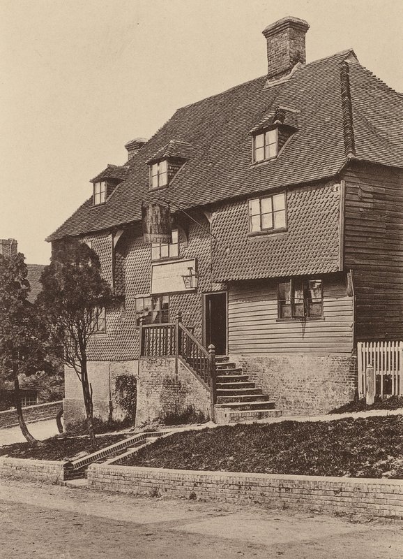Seven Stars Inn, Robertsbridge, Sussex (svartvitt foto) av William Galsworthy Davie