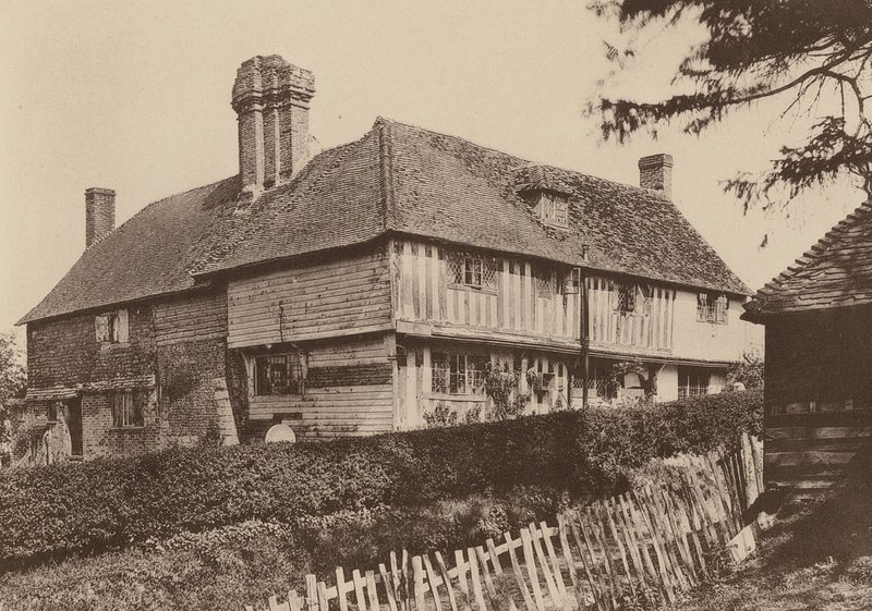 Smugley Farm, Goudhurst, Kent (svartvitt foto) av William Galsworthy Davie