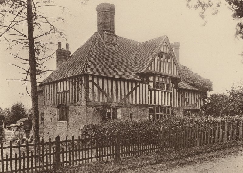 Yew-Tree Farm, nära Beckley och Northiam, Sussex (svartvitt foto) av William Galsworthy Davie