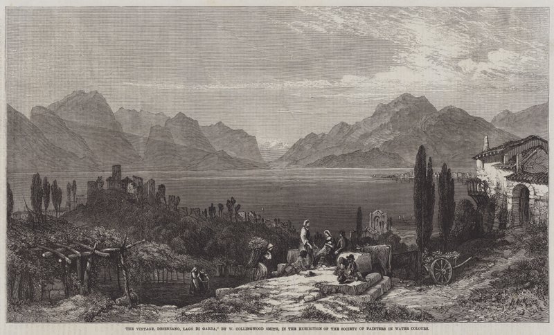 Vintage, Desenzano, Gardasjön av William Harding Collingwood Smith