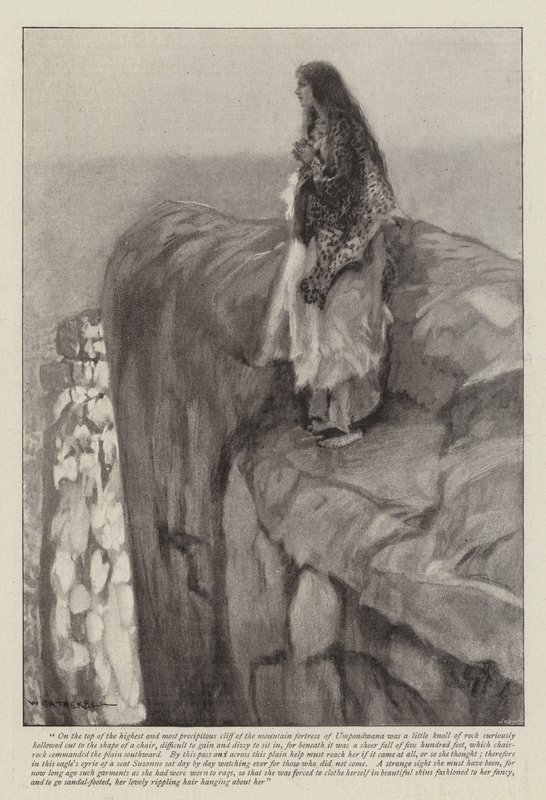 Illustration för Swallow, A Tale of the Great Trek, av H Rider Haggard av William Hatherell