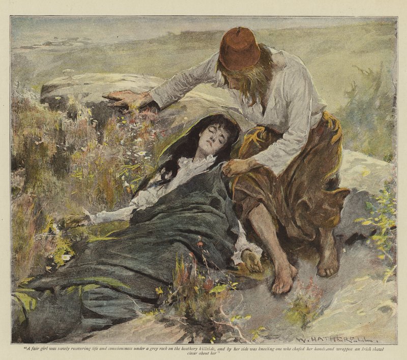 Illustration till The Vengeance of Dungarvan av E Lester Arnold (kromolit) av William Hatherell
